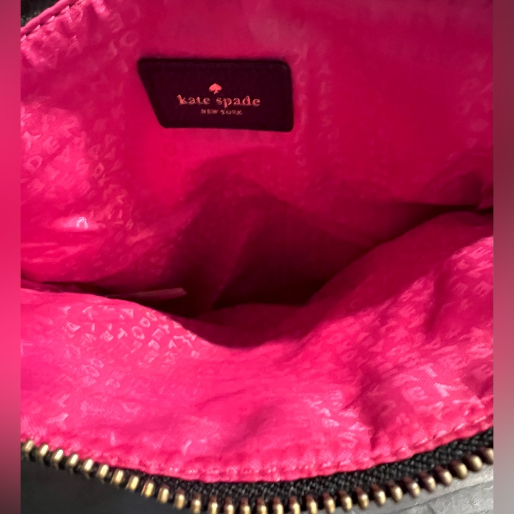 KATE SPADE Black Pebbled Leather Crossbody/Shoulder Bag in EUC!! - Picture 6 of 8